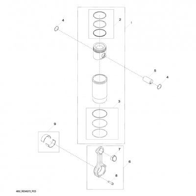 Group 48: Piston and Connecting Rod, continued  第48組：活塞和連桿，&ldquo;GM93289,&rdquo;&ldquo;GM93285,&rdquo;&ldquo;GM91650,&rdquo;&ldquo;GM85414,&rdquo;&ldquo;GM85412,&a