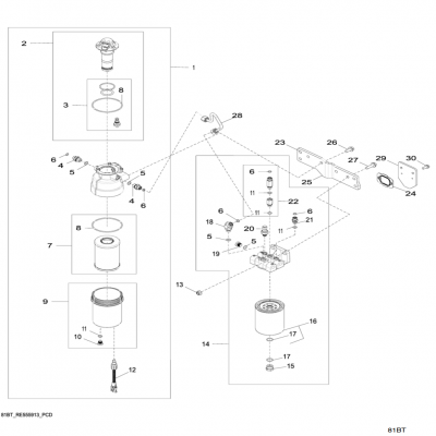Group 81: Primary Fuel Filter, continued  第81組：燃油初級濾清器，&amp;amp;ldquo;GM93289,&amp;amp;rdquo;&amp;amp;ldquo;GM93285,&amp;amp;rdquo;&amp;amp;ldquo;GM91650,&amp;amp;rdquo;&am