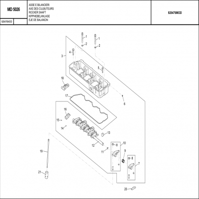 MANITOU MHT-X 790曼尼通礦用叉車(chē) 約翰迪爾4045HMC85發(fā)動(dòng)機(jī)- 搖臂軸